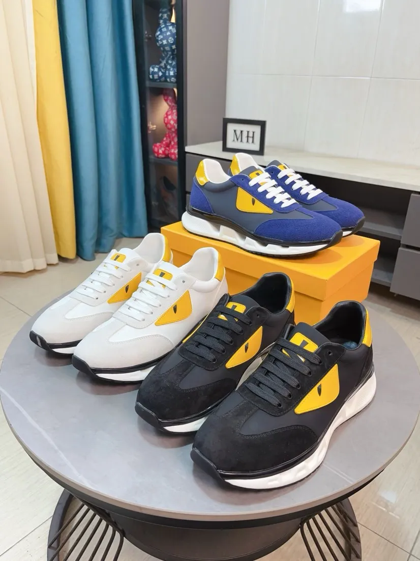 Men's shoes 💰440🌹🌹[fendi] Fendi classic and comfortable men, this complex sneaker is made of soft calfskin➕genuine leather lining➕original ultra-light rubber material with rough outsole. This unique light style is suitable for the casual and refined sensibility of this season. It is comfortable and natural on the feet. It is an everyday style for casual travel in autumn and winter! 38/44